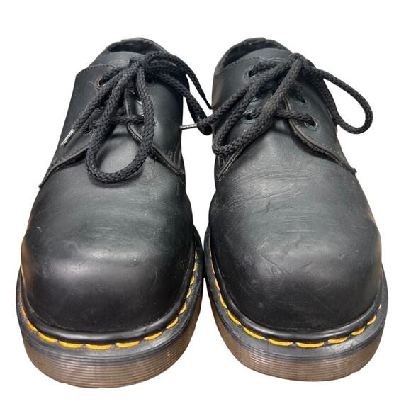 Vintage Dr. Martens Men\'s Black Leather Steel Toe Oxford Size UK 8 US 9 main image 11